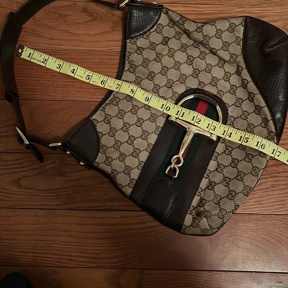 Gucci Horsebit Web Hasler brown shoulder bag - Picture 13 of 17